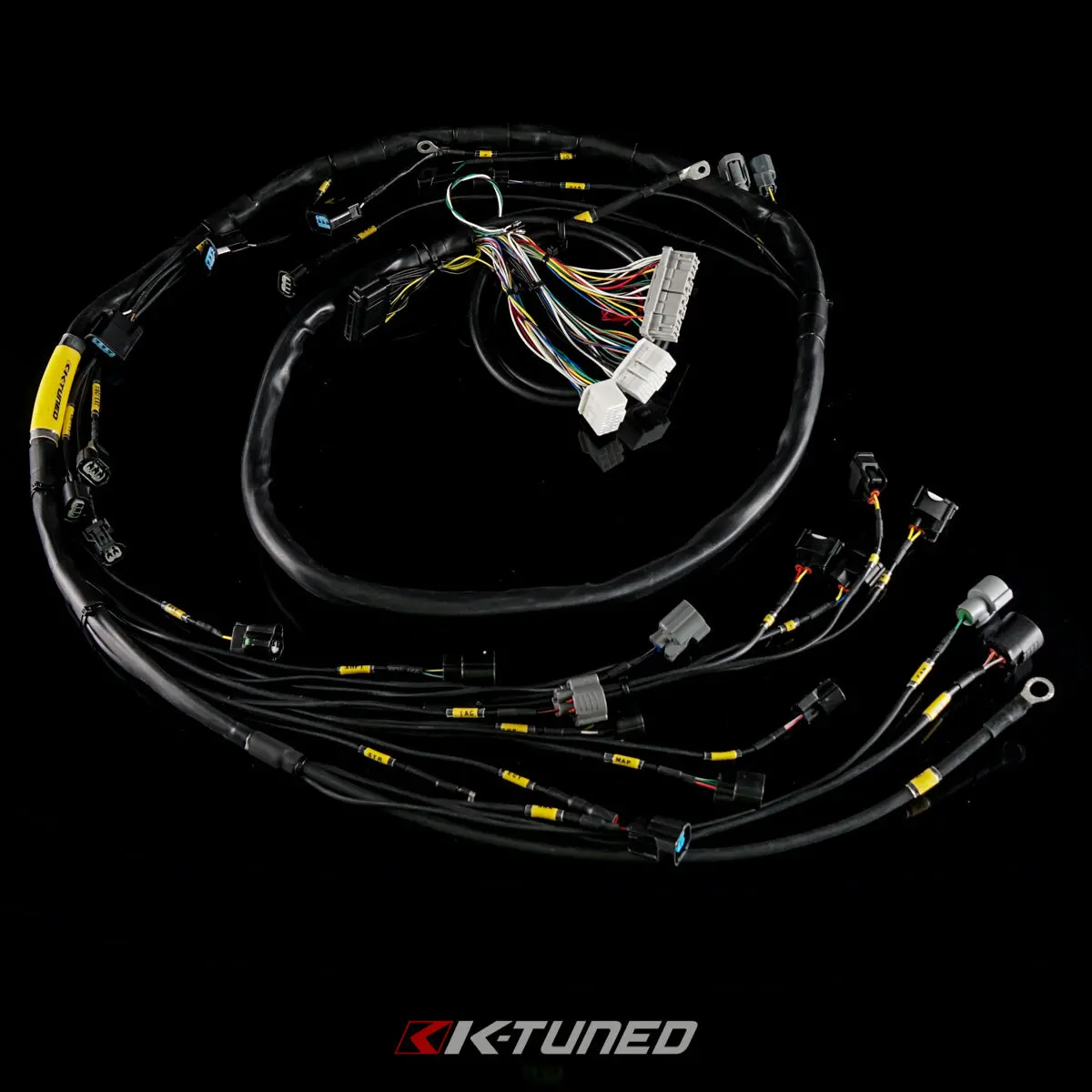 K-Tuned Race-Grade With Reychem K-Series Tucked Engine Harness W/Integrated Power Wire - W/Rsx Injector Clips - Kth-22R-Eng 1