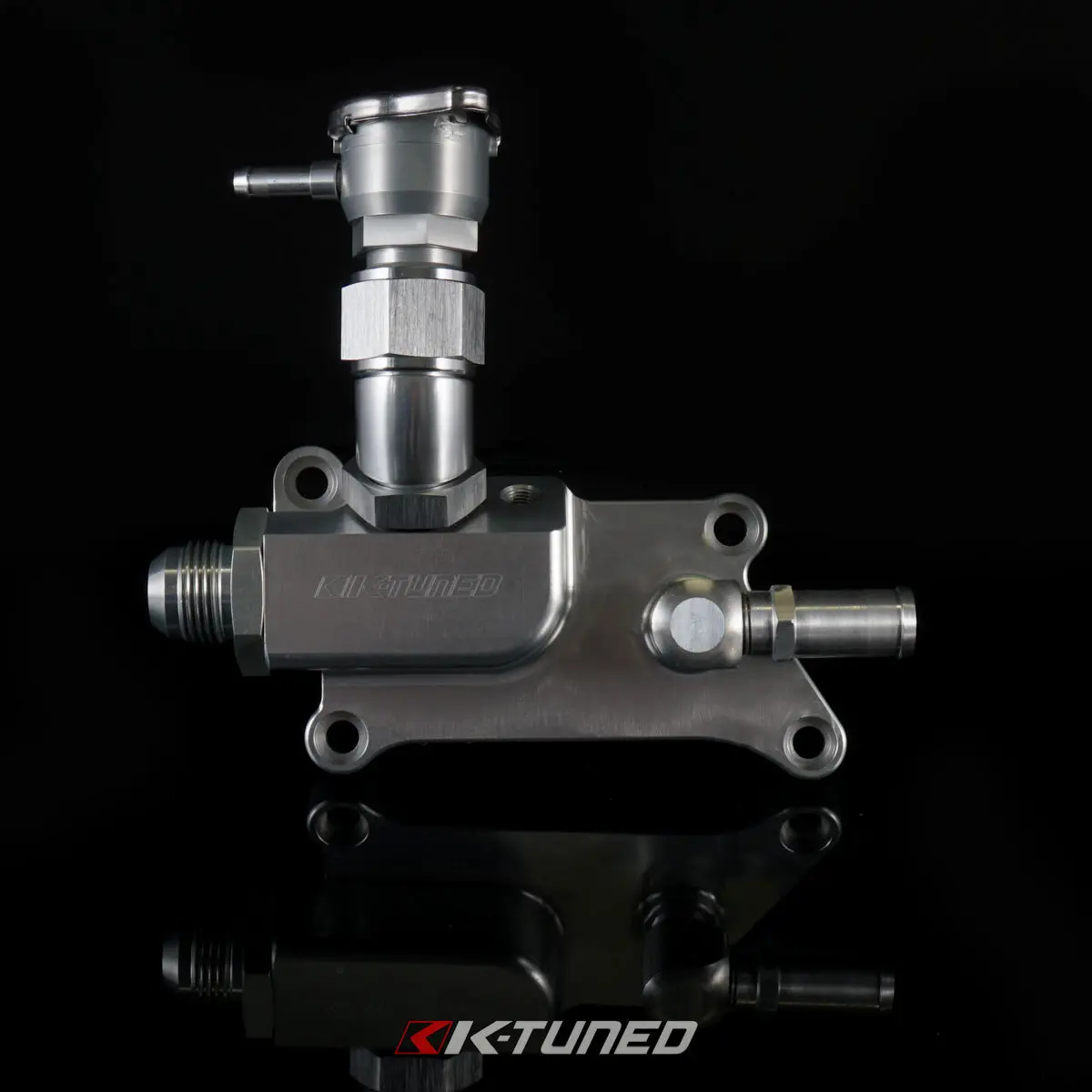 K-Tuned New - K24 Upper Coolant Housing W/ Filler Neck - Includes Hose End And 16An - Kuw-24S-F02 1