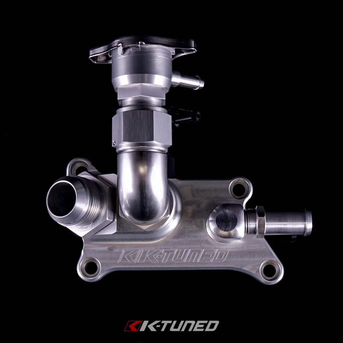 K-Tuned K24 Upper Coolant Housing W/ Filler Neck - Includes Hose End And 16An - Kuw-24T-F02 1