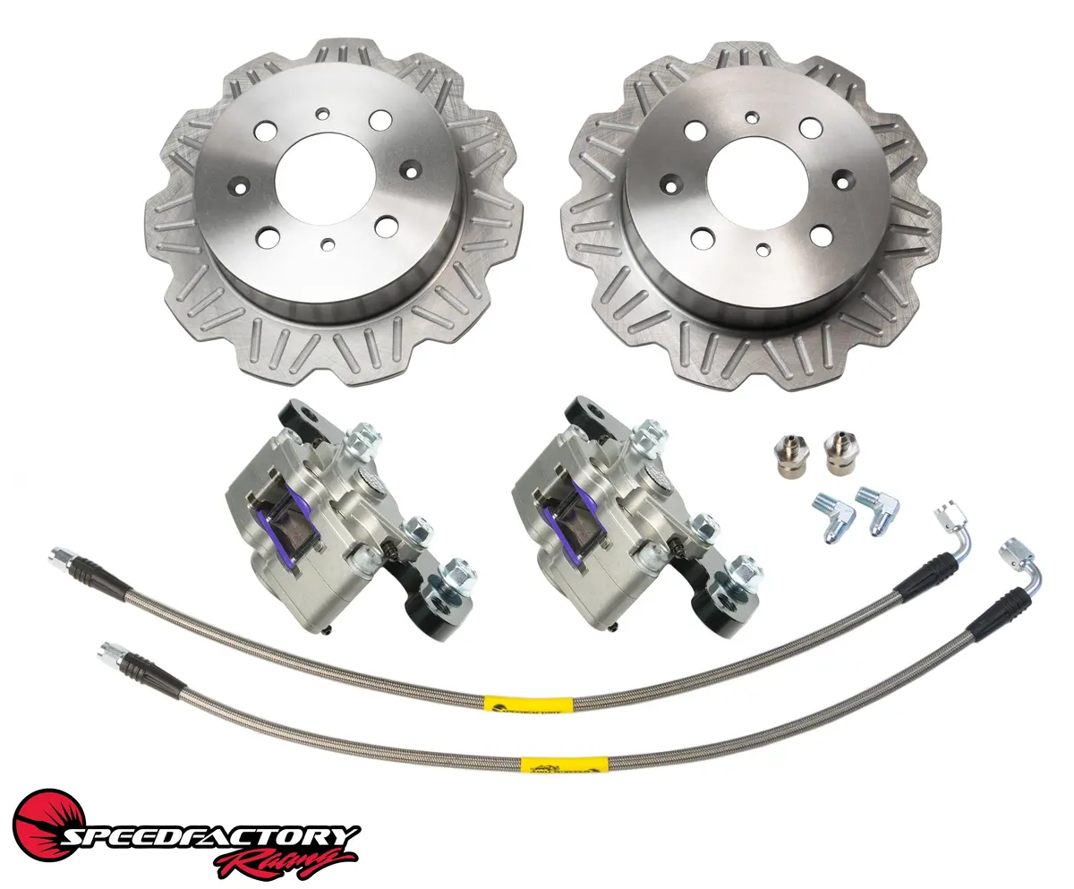 Speedfactory Racing Awd / Fwd Lightweight Rear Staging Brakes Kit - Sf-08-101 1