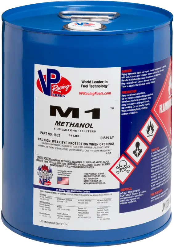 Vp Racing Fuel M1 Methanol - 5 Gallon (Local Pickup Only) 1