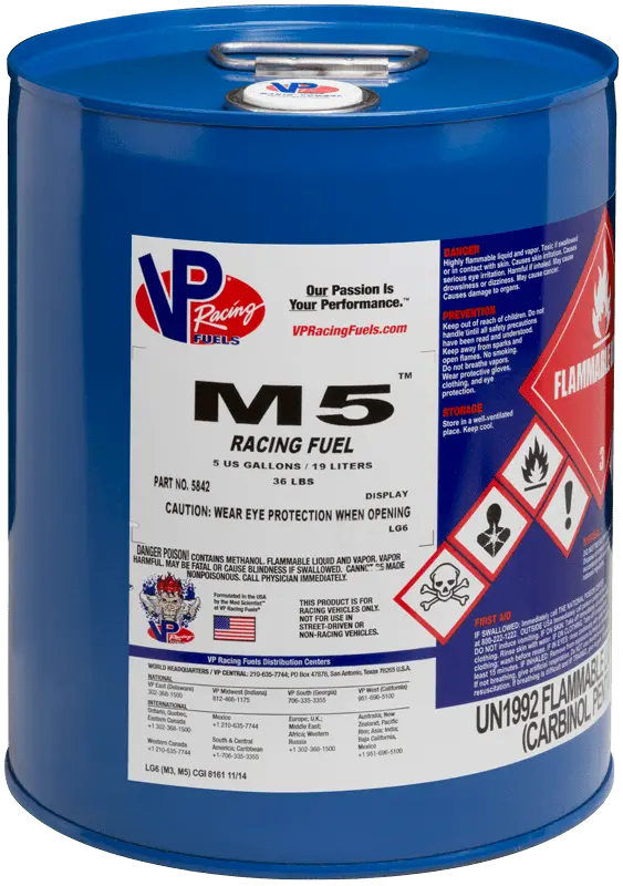 Vp Racing Fuel M5 Methanol - 5 Gallon (Local Pickup Only) 1