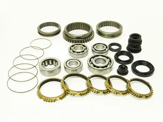 Synchrotech Carbon Rebuild Kit - 1996-2000 Civic Ex D16 Civic Sohc Bearing, Seal, And Synchro Kit - Mk-Syn111-D16s40 1