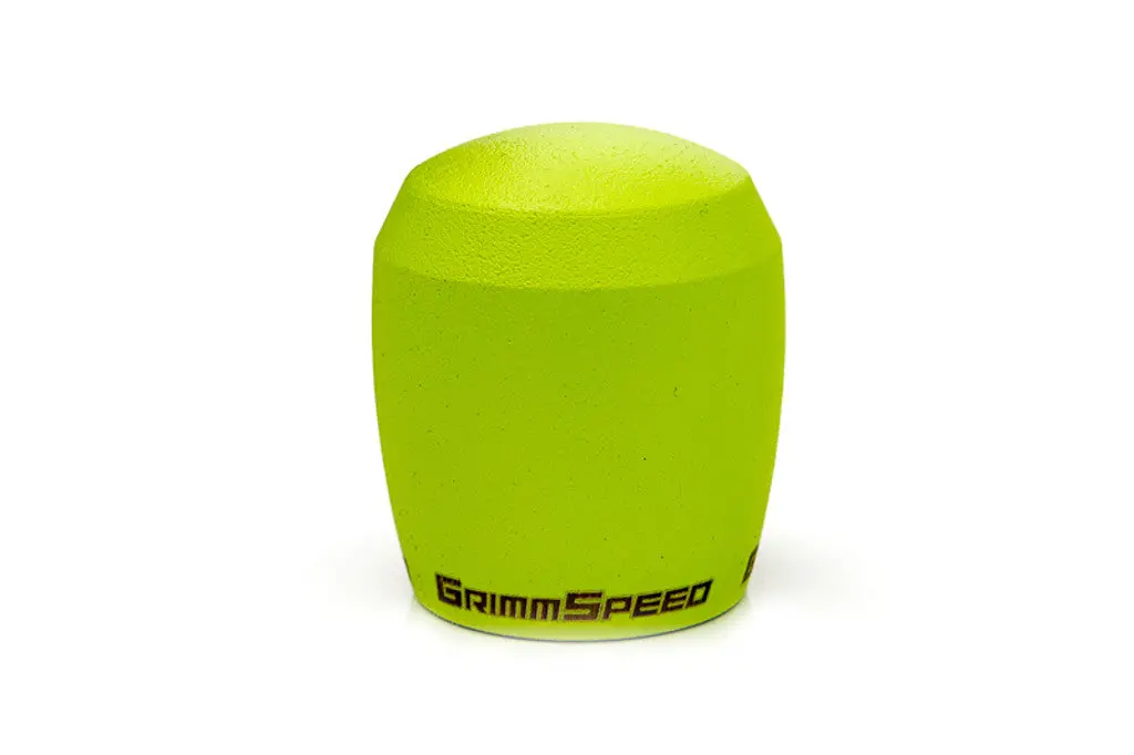 Grimmspeed Stubby Shift Knob, Stainless Steel Neon Green [M12x1.25]- Manual Subaru, Focus Rs - 380005 1