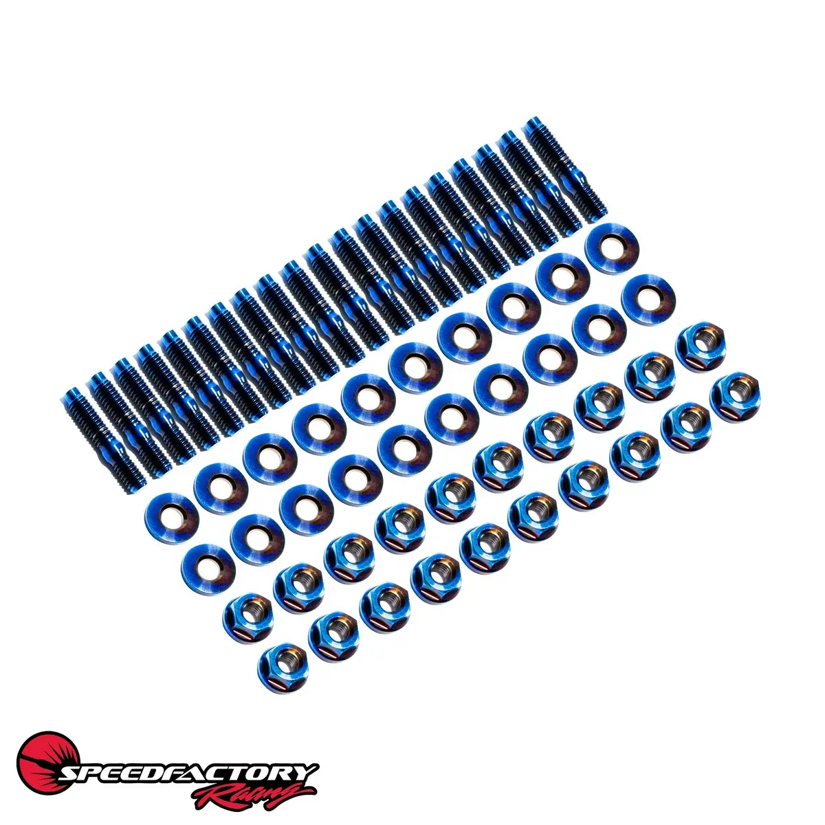 Speedfactory Racing B/D/F/H-Series Titanium Oil Pan Stud Kit (20Pcs) - Burnt - Sf-02-074-B 1