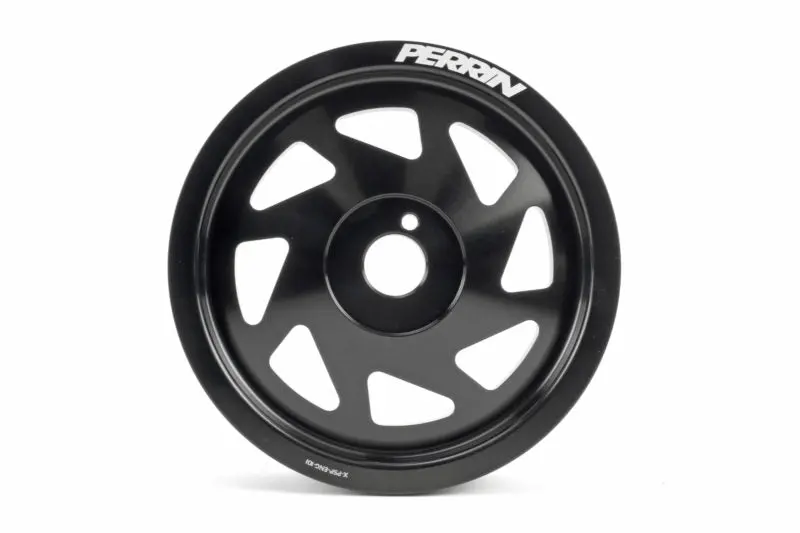 Perrin Ej Engines (W/O Ac Only) Crank Pulley - Black - 93-11 Subaru Impreza / 02-14 Wrx / 04-21 Sti - Psp-Eng-102Bk 1