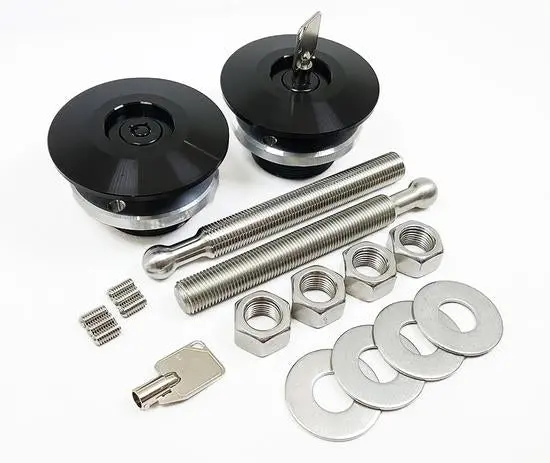 Quik-Latch Ql-50 Series Locking Hood Pin Kits - Black - Ql-50L-Lp/Bp 1
