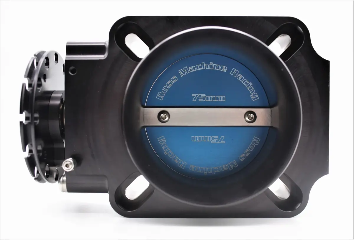 Ross Machine Racing 75Mm Throttle Body W/ 3.5" Hose Inlet - Rmr-109-Assy 1