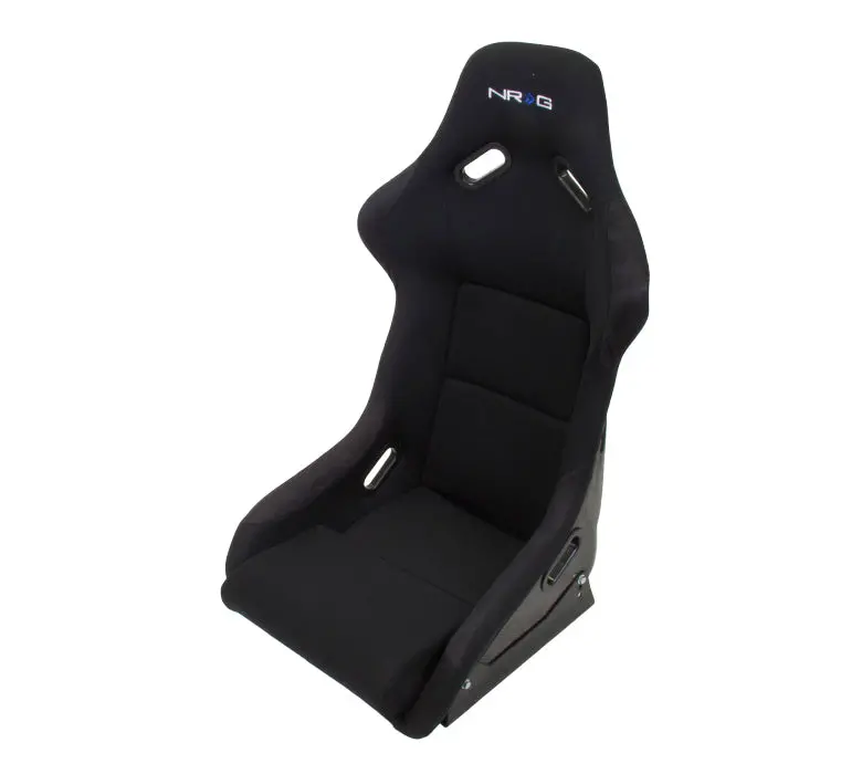 Nrg Fiber Glass Bucket Seat With Carbon Fiber (Large) Bucket Seat Black - Rsc-300 1