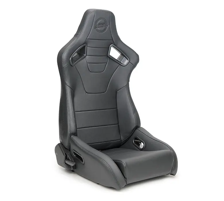 Nrg Omega Reclined Seat With Large Side Support Black Vegan Leather With Black Carbon Vinyl Back With Embossed Nrg Logo ( Price Showned In Pairs) - Rsc-750Bk/Bk L/R 1