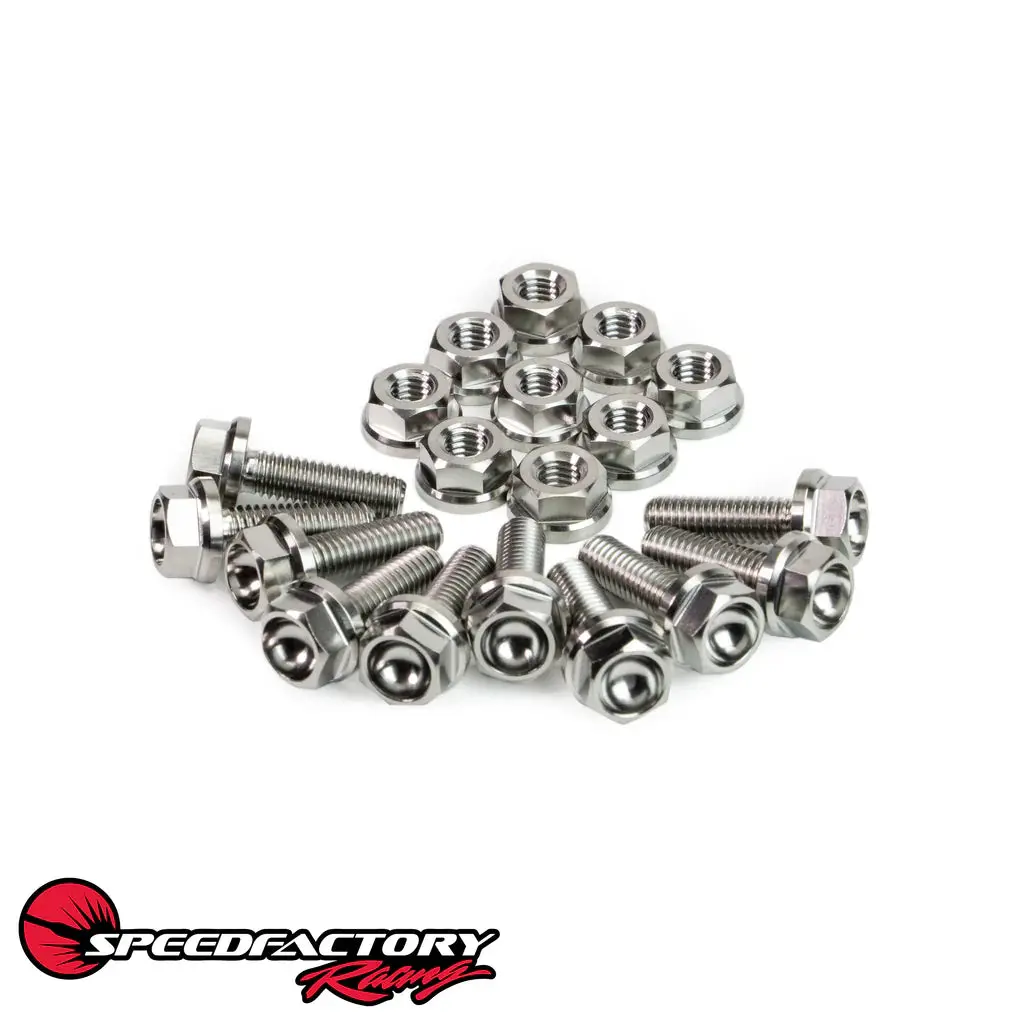 Speedfactory Racing B / D / H / F-Series (Except S2000) Titanium Oil Pan Hardware Kit - Raw - Sf-02-080 1