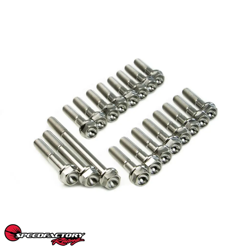 Speedfactory Racing Titanium Transmission Case Bolt Kit - B-Series Awd - Raw - Sf-02-075-Bawd 1