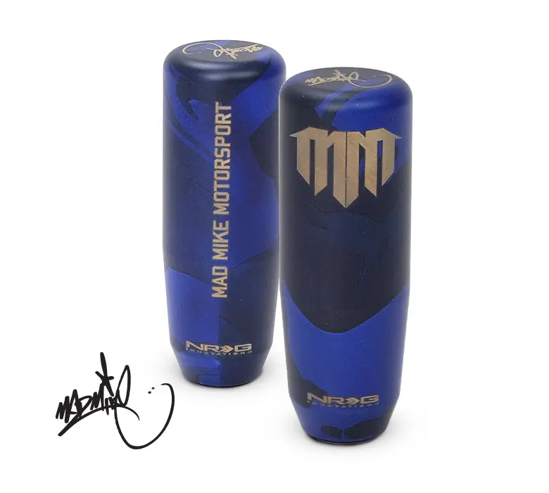 Nrg Mad Mike Signature Short Shifter Blue Camo Heavy Weight Universal - Sk-450Cm-Mm 1