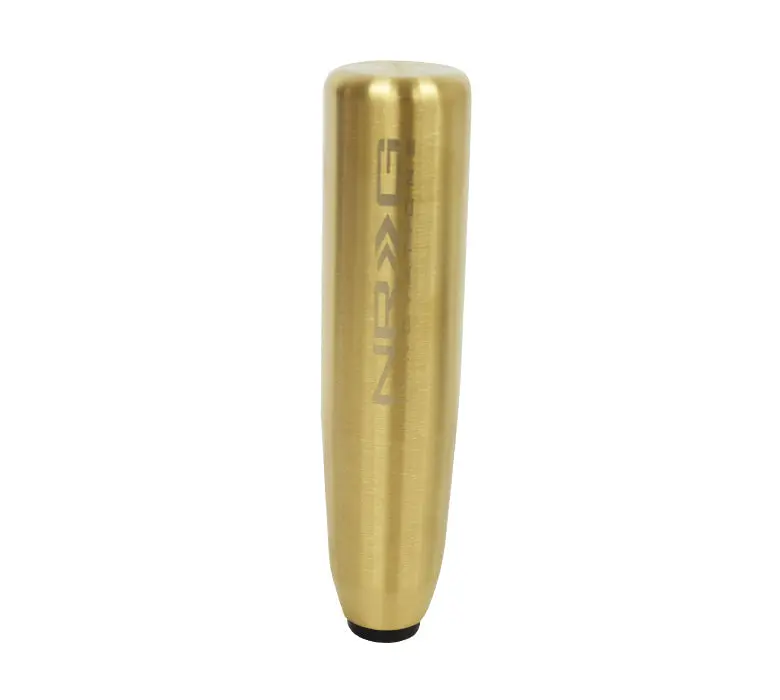 Nrg Chrome Gold Finish Long Shift Knob Weighted Universal - Sk-480Cg 1