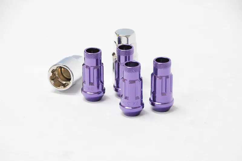 Muteki Sr48 Lug Nuts Lock Set Open End - Purple 1
