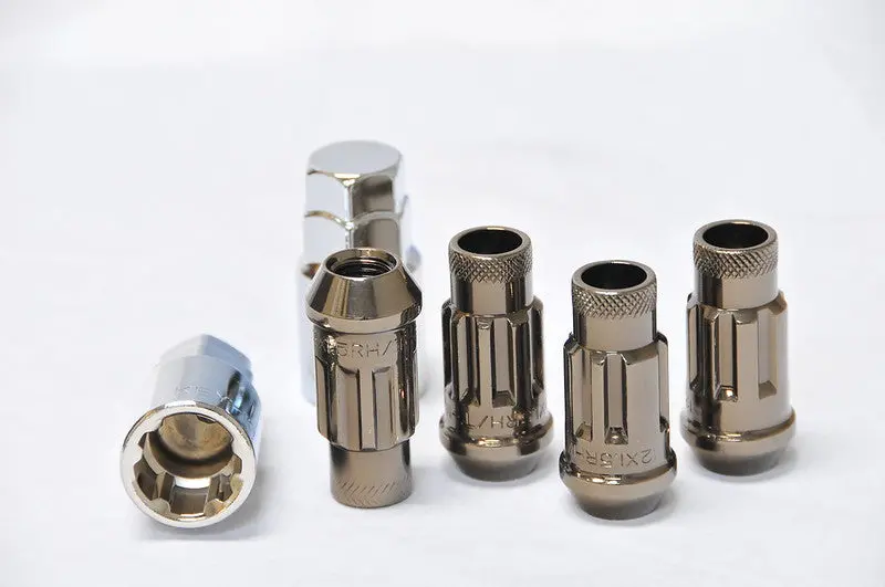 Muteki Sr48 Lug Nuts Lock Set Open End - Titanium 1