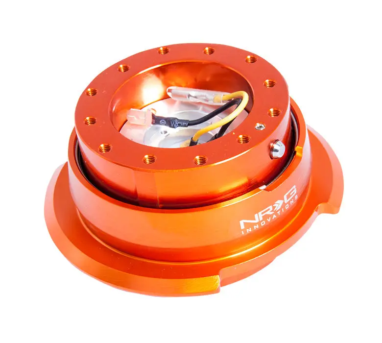 Nrg Quick Release 2.8 - Orange Body/Titanium Chrome Ring - Srk-280Or 1