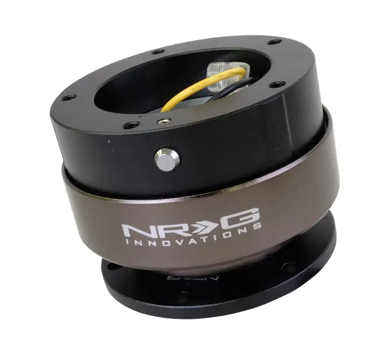 Nrg Quick Release 2.5 - Black/Black Ring (6 Hole Base, 5 Hole Top) - Srk-330Bk 1