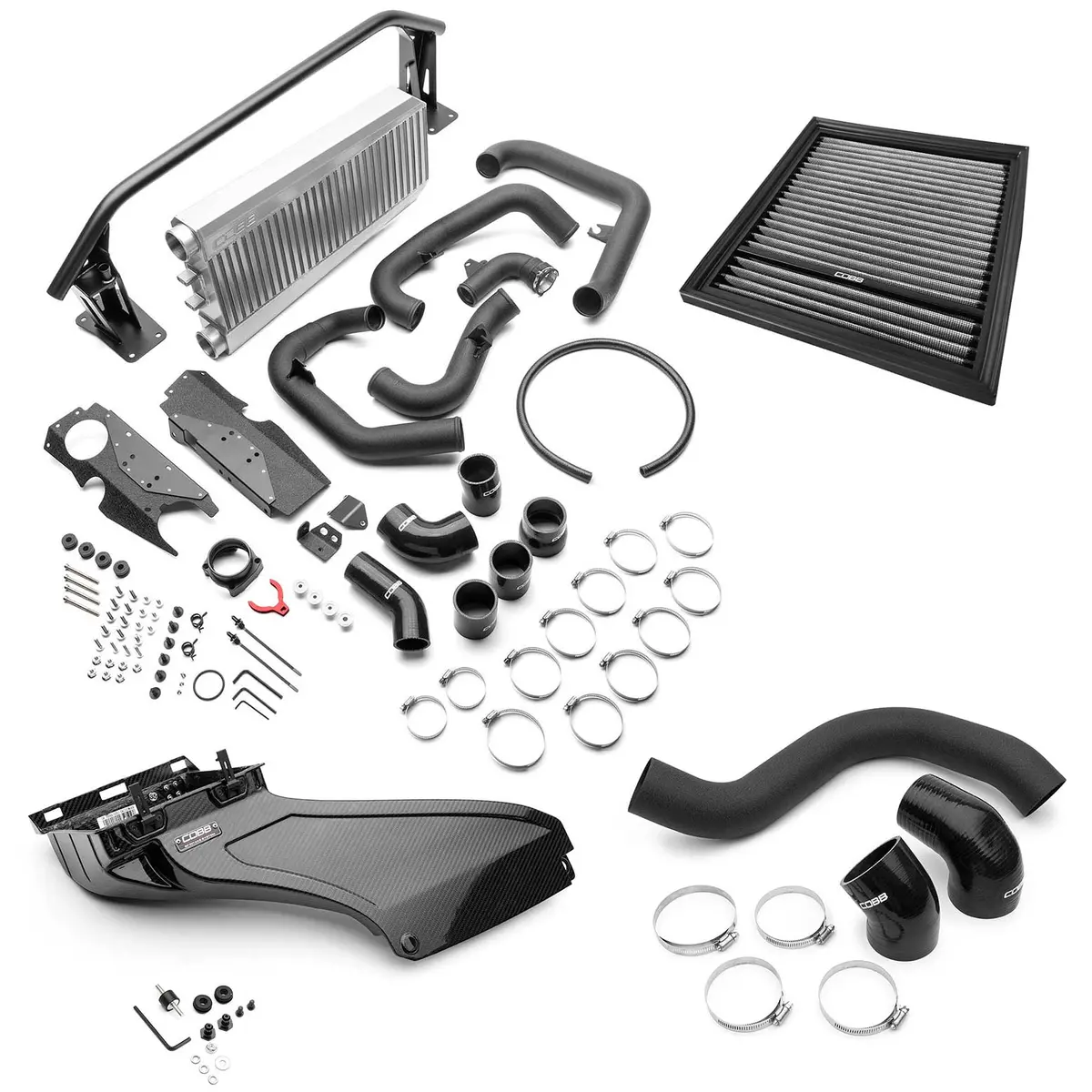 Cobb Front Mount Intercooler Kit + Redline Intake Package - Silver - 2022+ Subaru Wrx - Sub006fmicred-Sl 1
