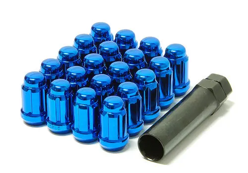 Muteki Spline Lug Nuts Closed End - Blue 1