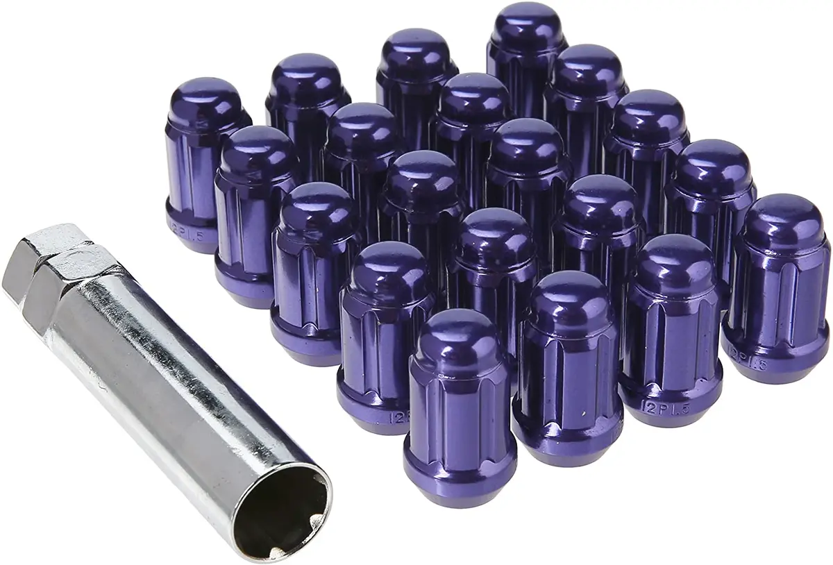 Muteki Spline Lug Nuts Closed End - Purple 1