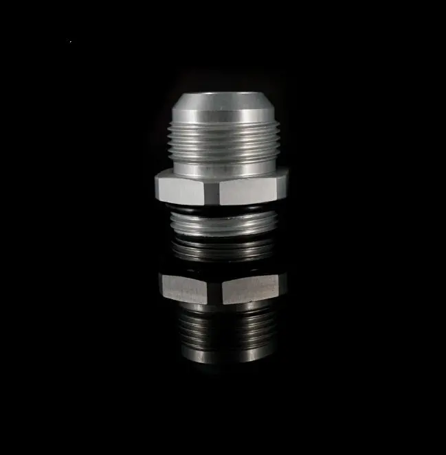 K-Tuned Silver 12An To 16Or Adapter (W/O-Ring) (Upper Coolant Housing & Thermostat Fitting) - Kuw-12A-16Or 1