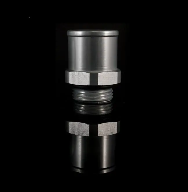 K-Tuned Silver 1.25 Hose To 12Or Adapter (W/O-Ring) (Upper Coolant Housing) - Kuw-125-12Or 1