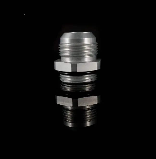 K-Tuned Silver 16An To 16Or Adapter (W/O-Ring) (Upper Coolant Housing & Thermostat Fitting) - Kuw-16A-16Or 1