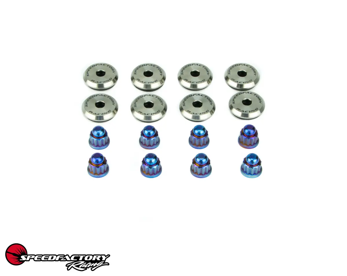 Speedfactory Racing H-Series Vtec Titanium Valve Cover Hardware Kit - Raw - Sf-02-076-H22 1