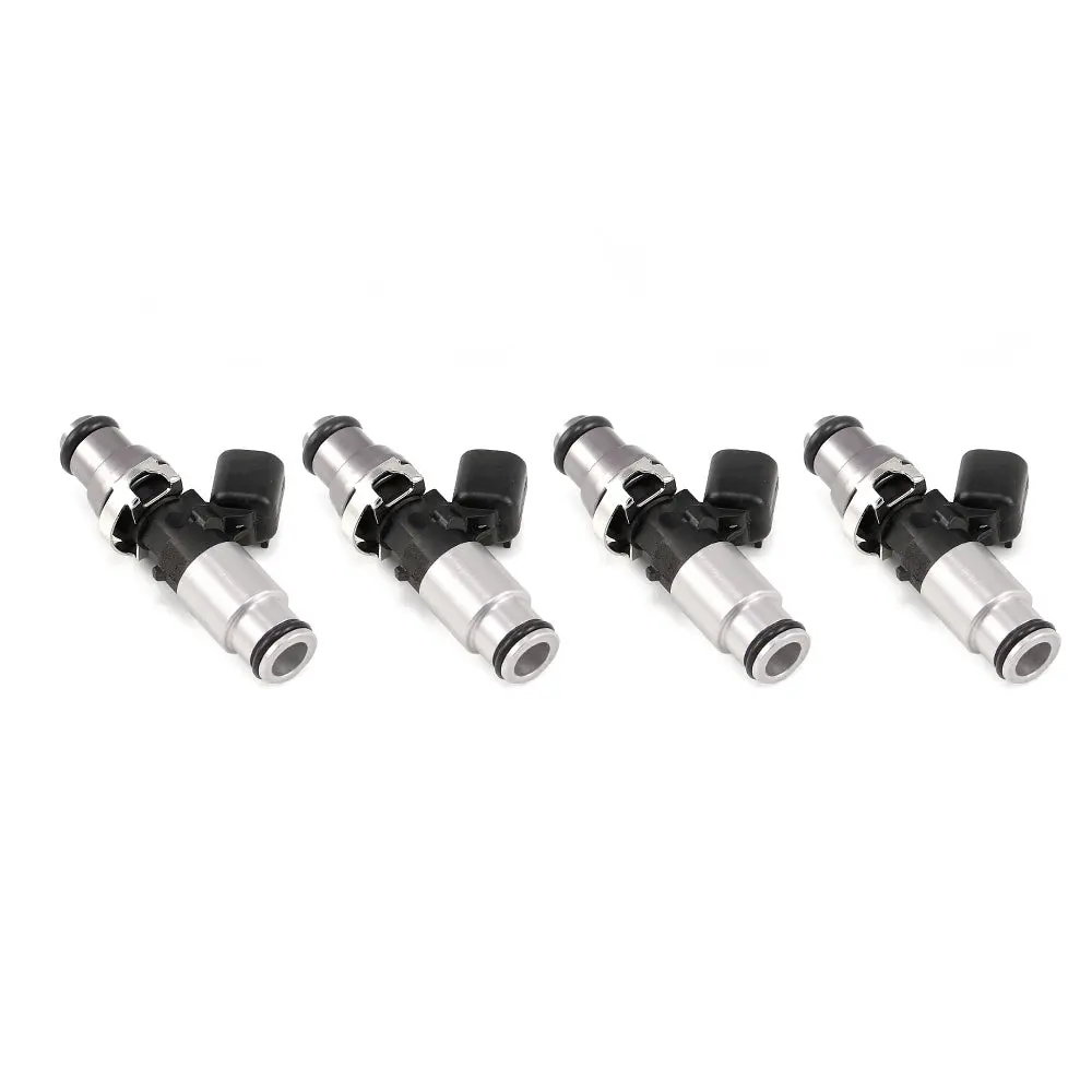 Injector Dynamics 1050Cc Injectors - Audi/Vw 1.8T, Cobalt Ss, 06-14 Miata - 14Mm (Grey) Adaptor Top - (Silver) Bottom Adapter (Set Of 4) - 1050.60.14.14B.4 1