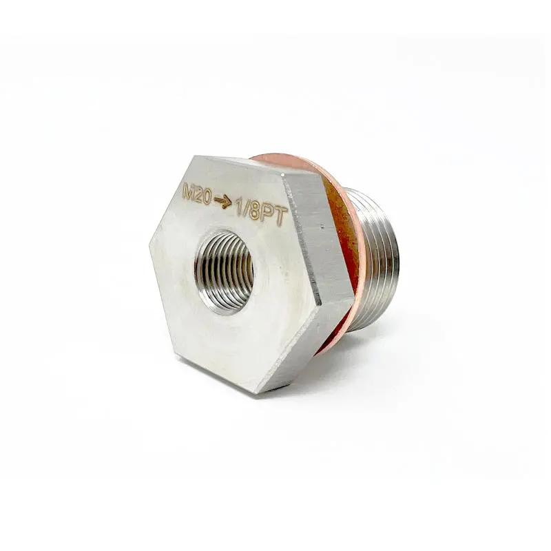 Torque Solution Subaru M20-1.5 To 1/8 Pt Sensor Adapter Plug - Ts-Su-732 1