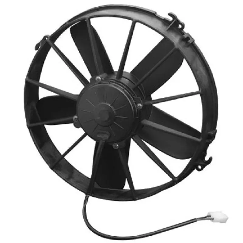 Spal 12.00" Inch Electric Fan Pusher Style High Performance 1640 Cfm 10 Straight Style Blades - 30102025 1