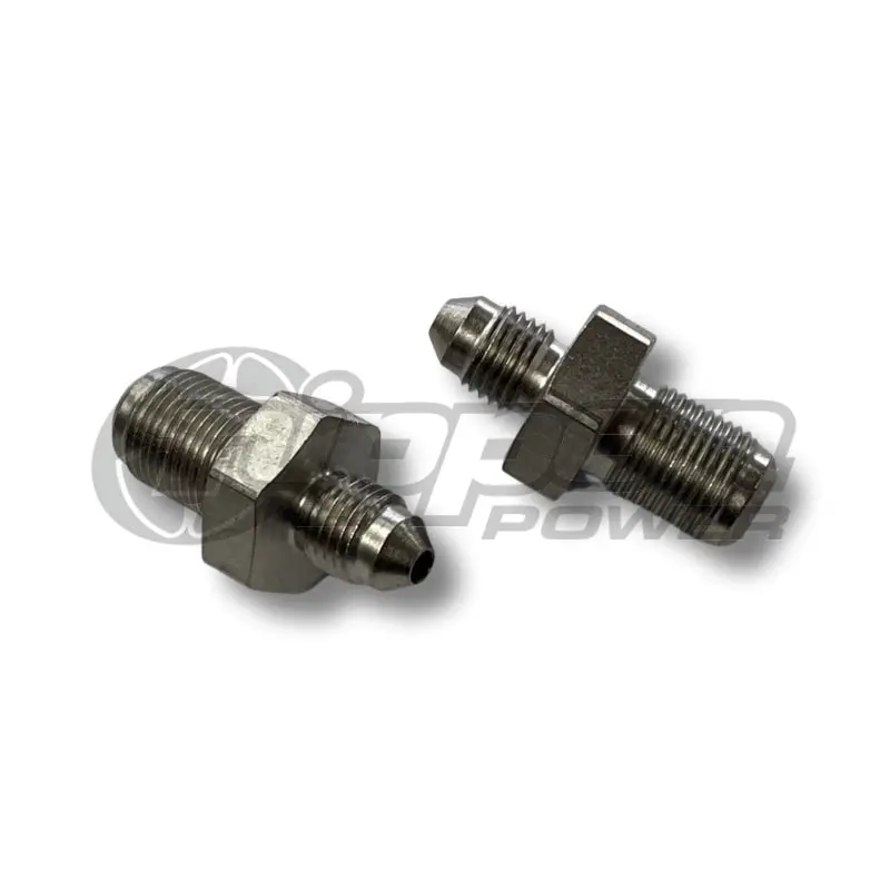 An Adaptor -3An Male To M12x1.00 Inverted Flare Adapter - Pair - 306-03-M12s 1