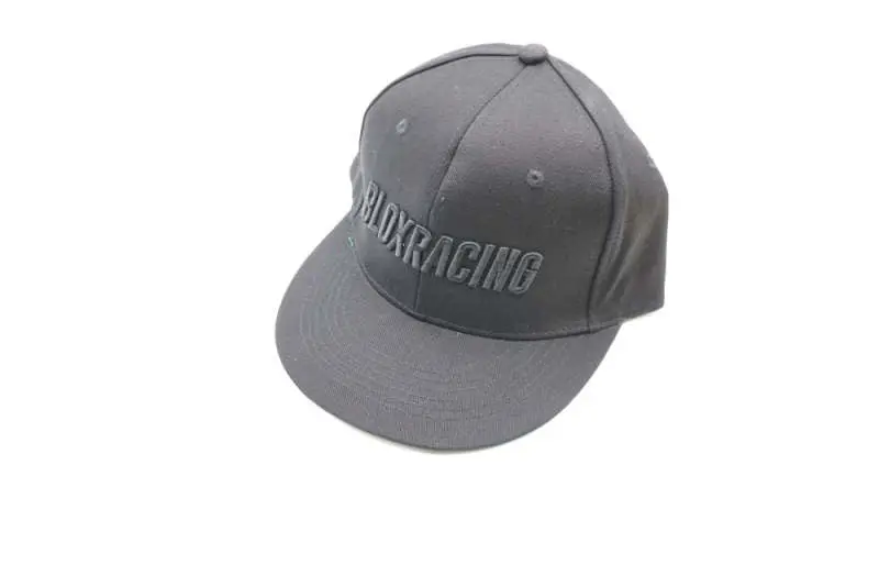 Blox Racing Snapback Cap Black With Black Logo - Blox Racing - New Style Flat Bill - Bxap-00106 1
