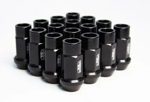 Blox Racing Street Series Forged Lug Nuts - Black 12X1.5Mm - Set Of 16 (New Design) - Bxac-00103-Ssbk 1