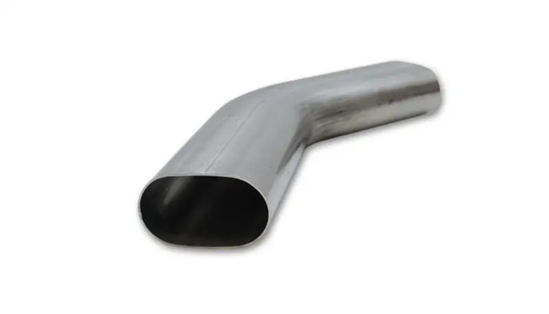 Vibrant 3" Oval (Nominal Size) T304 Ss 45 Deg Mandrel Bend 6" X 6" Leg Lengths - 13189 1