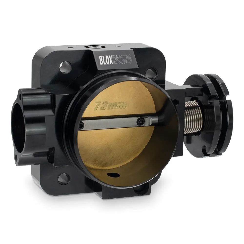 Blox Racing 72Mm Black Billet Throttle Body V2 - Honda B/D/H/F Series - Bxim-00203-Bk-V2 1