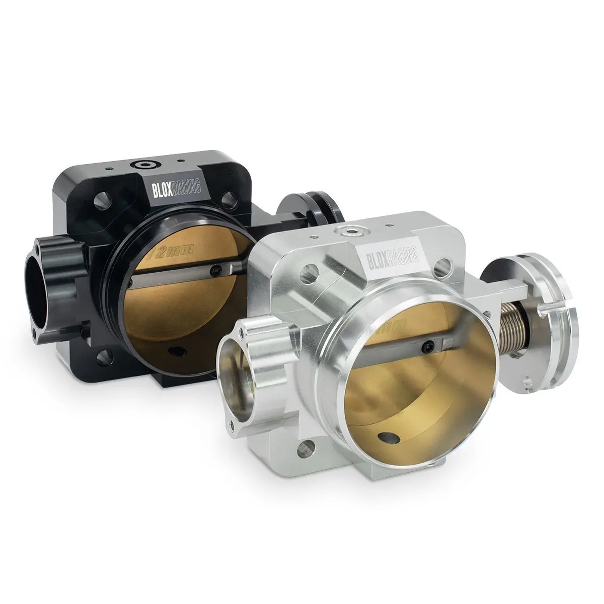 Blox Racing 70Mm Silver Billet Throttle Body V2 - Honda B/D/H/F Series - Bxim-00202-Si-V2 1