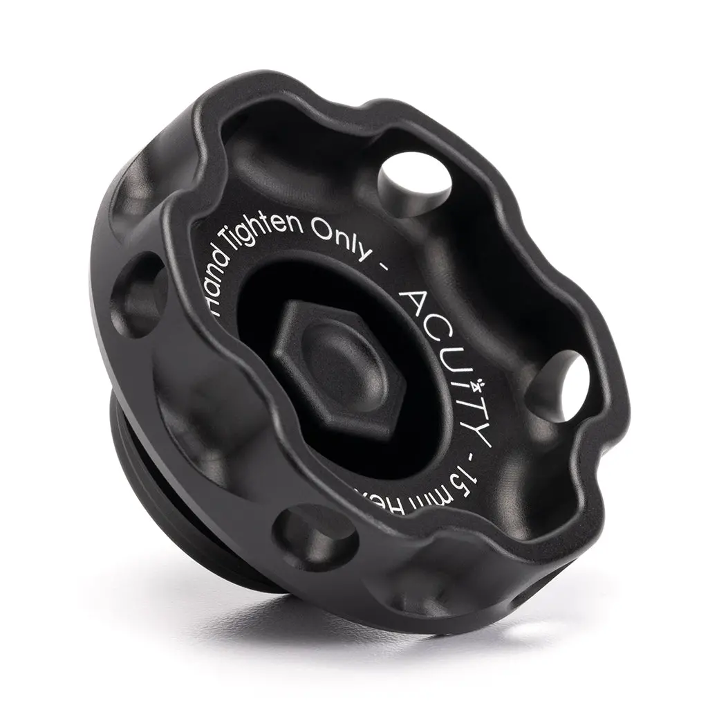 Acuity Instruments Podium Oil Cap - Satin Black - Honda Acura - 1927-Blk 1