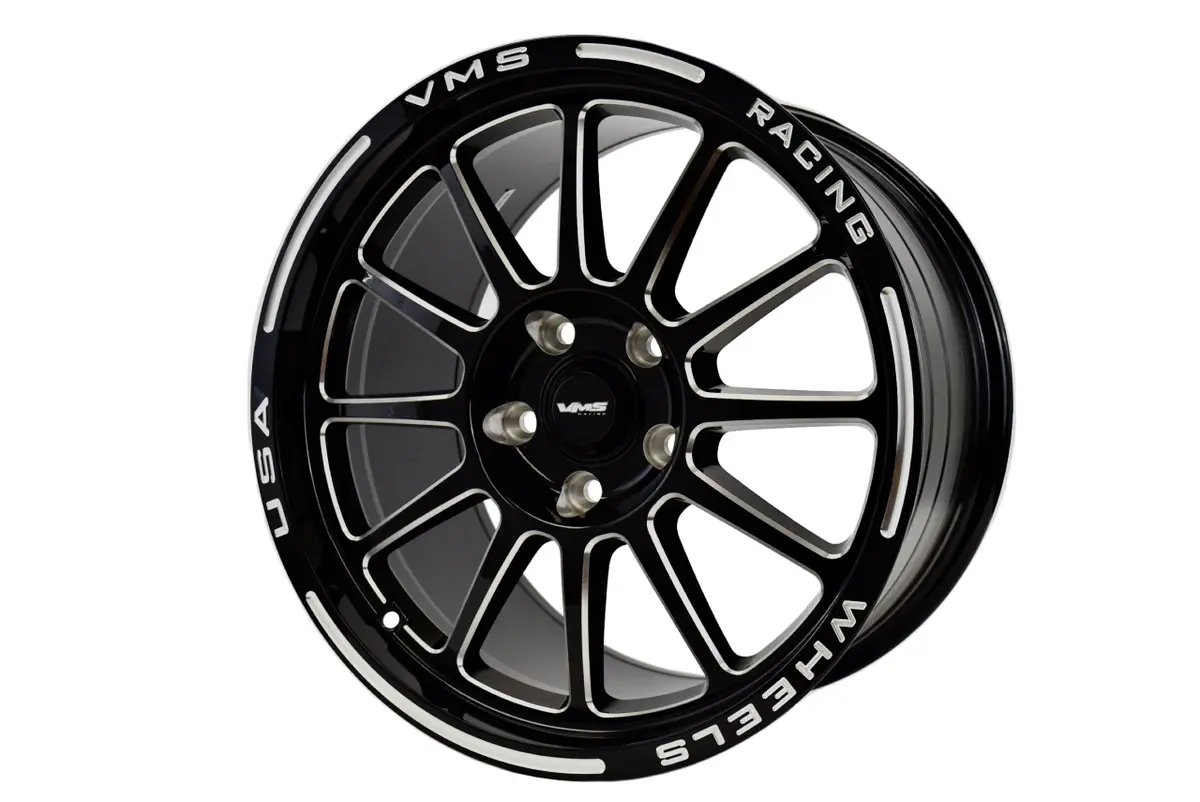 Vms Wheels Black Hawk 17X10 5X114.3 +54 Offset Black Milling Finish - Vwbh013 1