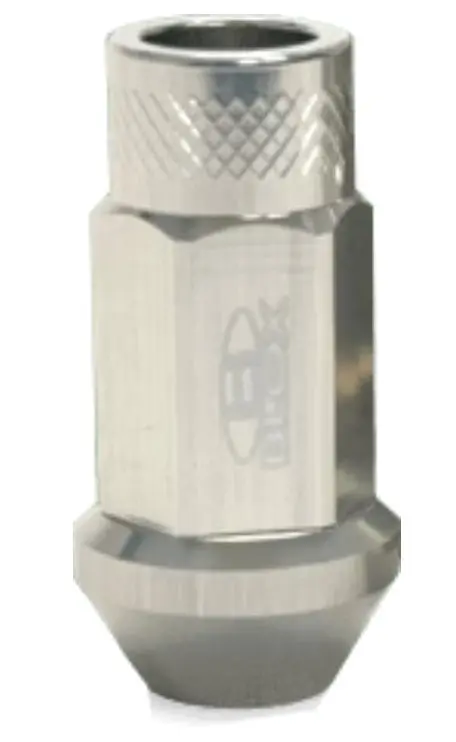 Blox Racing Street Series Forged Lug Nuts Silver 12X1.25Mm - Single Piece - Bxac-00105-Sssi 1