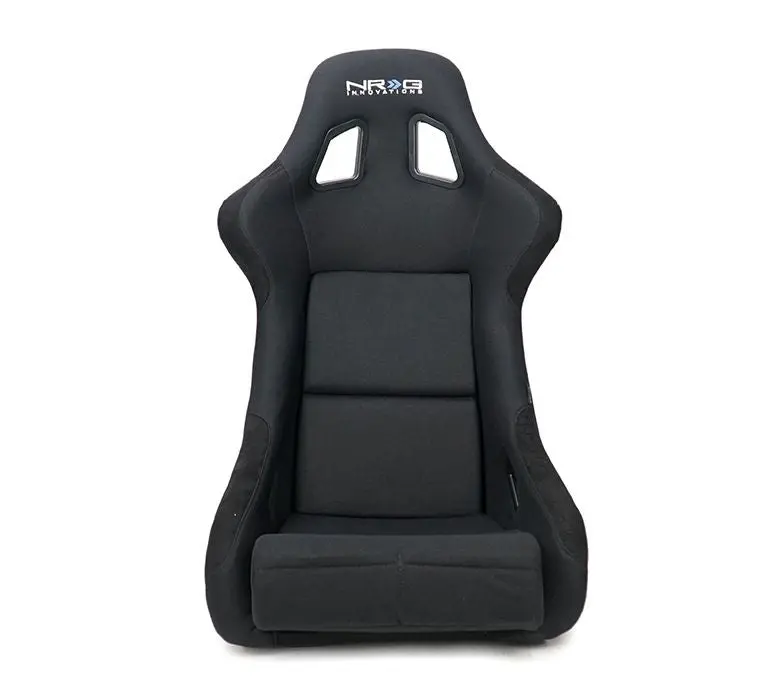 Nrg Carbon Fiber Bucket Seat (Large), Cloth, Red Carbon Back Finish - Rsc-302Cf/Rd 1