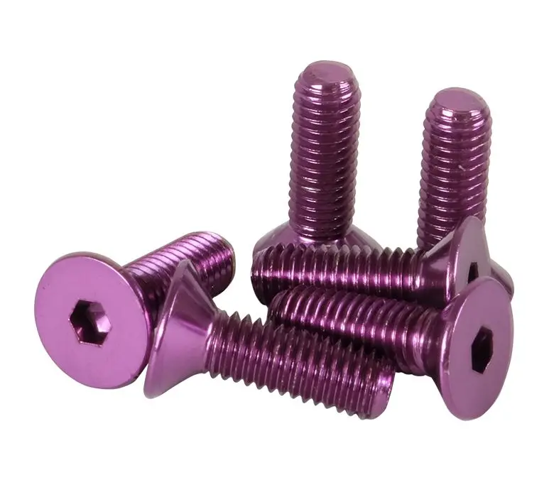 Nrg Steering Wheel Screw Kit Upgrade Purple "Conical" - Sws-100Pp 1