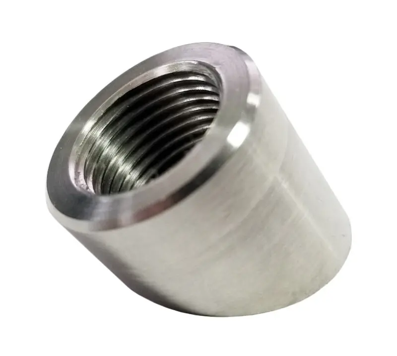 Torque Solution O2 Sensor Bung 60 Degree Angled Stainless Steel - Ts-Uni-416 1