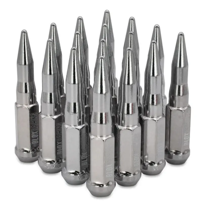 Blox Racing Spike Forged Lug Nuts - Chrome 12X1.50Mm - Set Of 16 - Bxac-00160-16 1