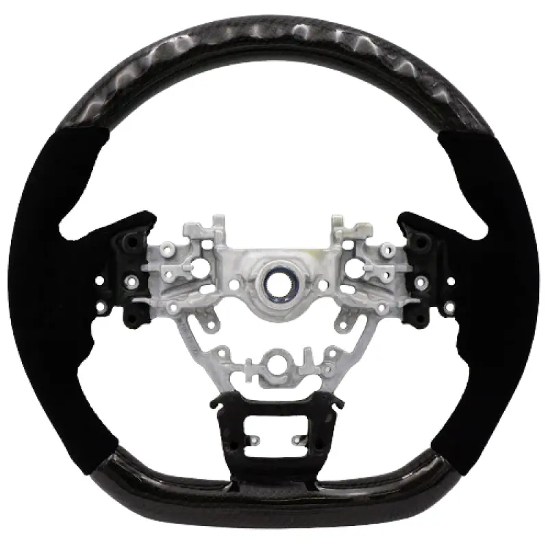 Blox Racing 22+ Subaru Carbon/Alcantara Steering Wheel Black Stitching - Bxsw-50020-B 1