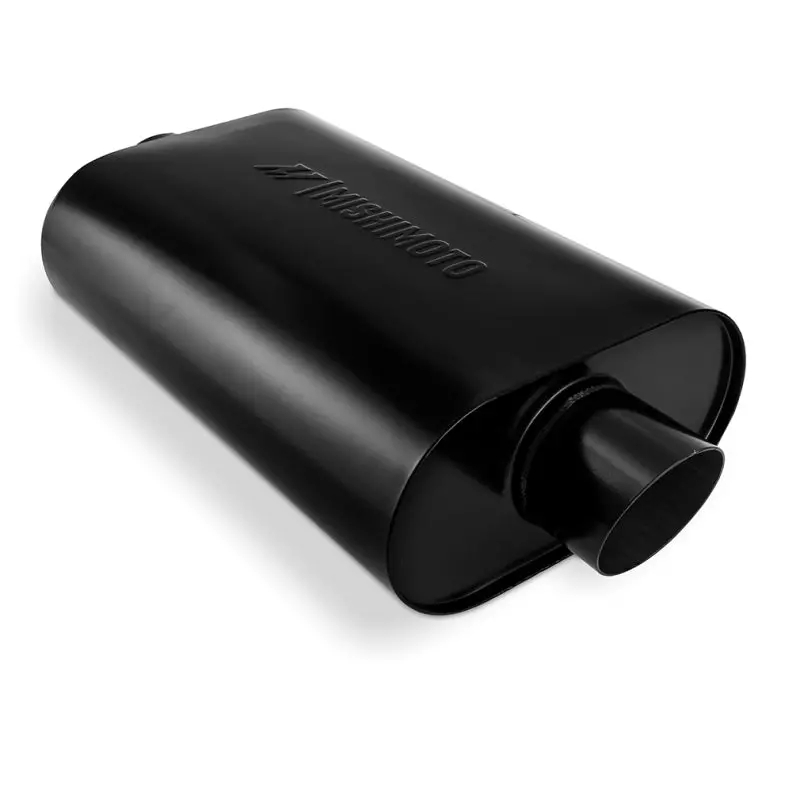 Mishimoto Muffler With 2.5In Center Inlet/Outlet - Angled Tip - Black - Mmexh-Mf-At-25Ccbk 1