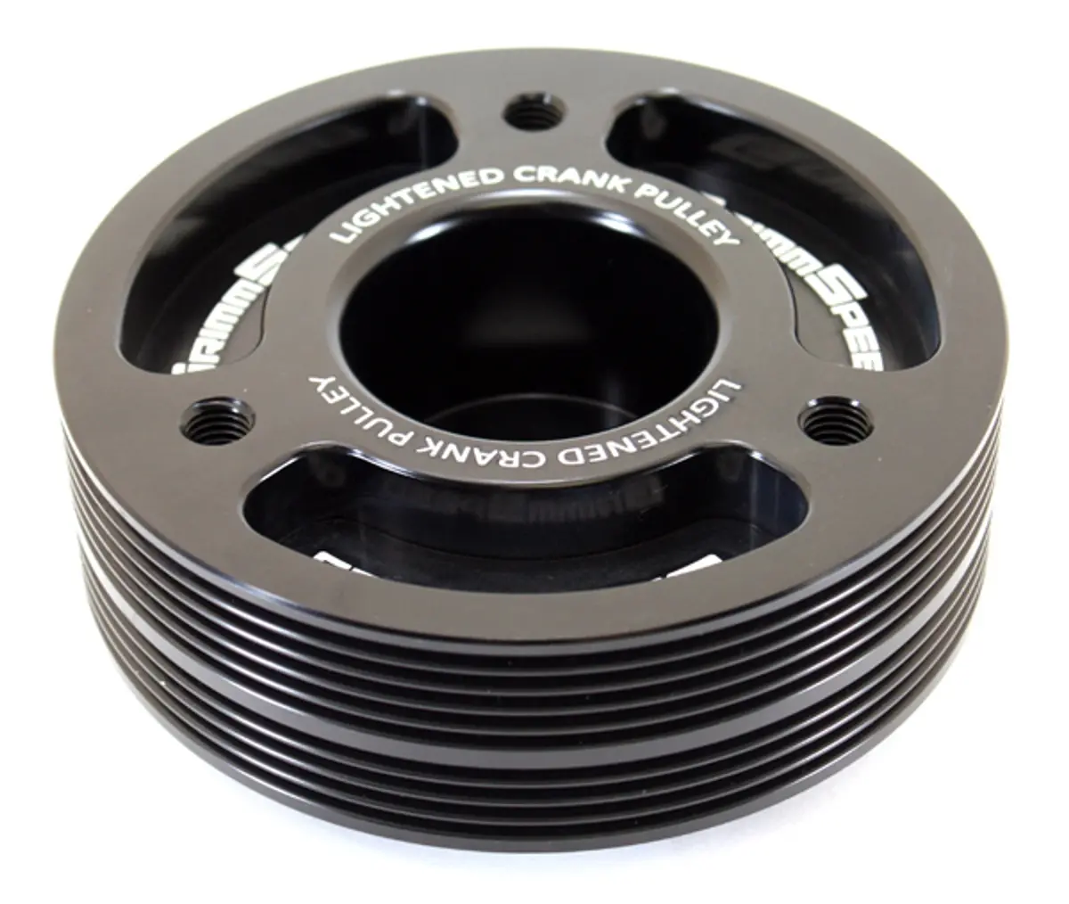 Grimmspeed Lightweight Crank Pulley Black - Subaru All Ej Engines - 095015Bk 1