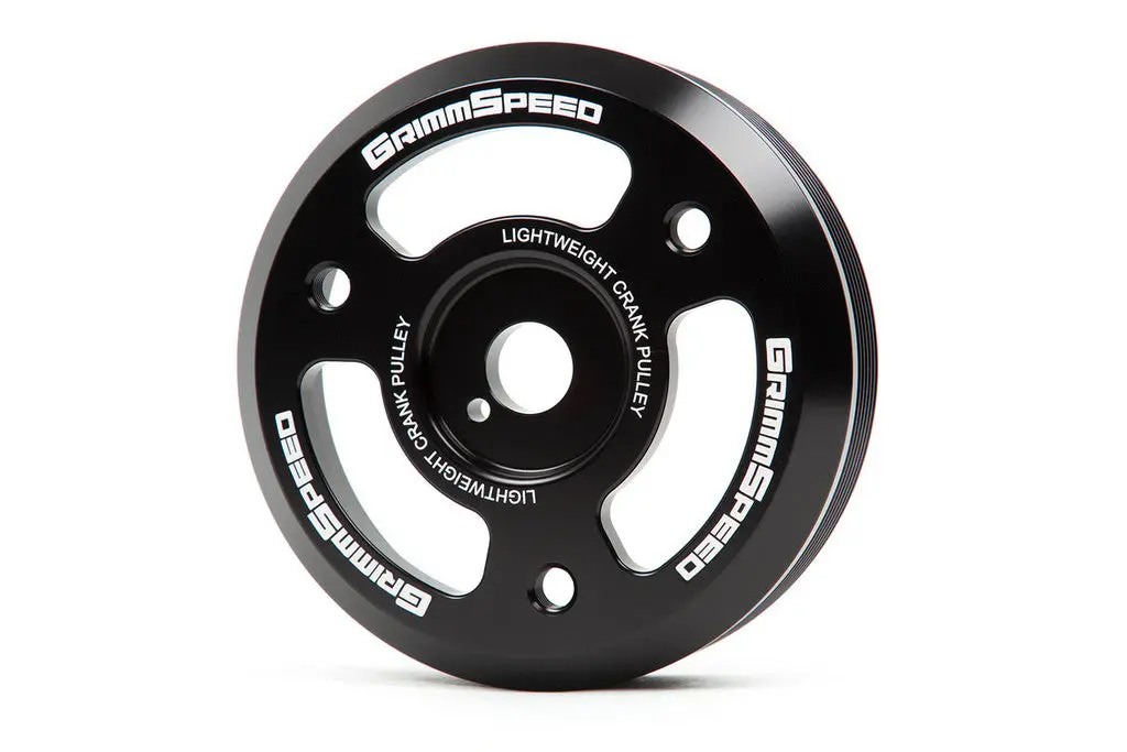 Grimmspeed Lightweight Crank Pulley Black - Subaru Fa/Fb Engines [Equipped W/1-Piece Oem Pulley] - 095023 1