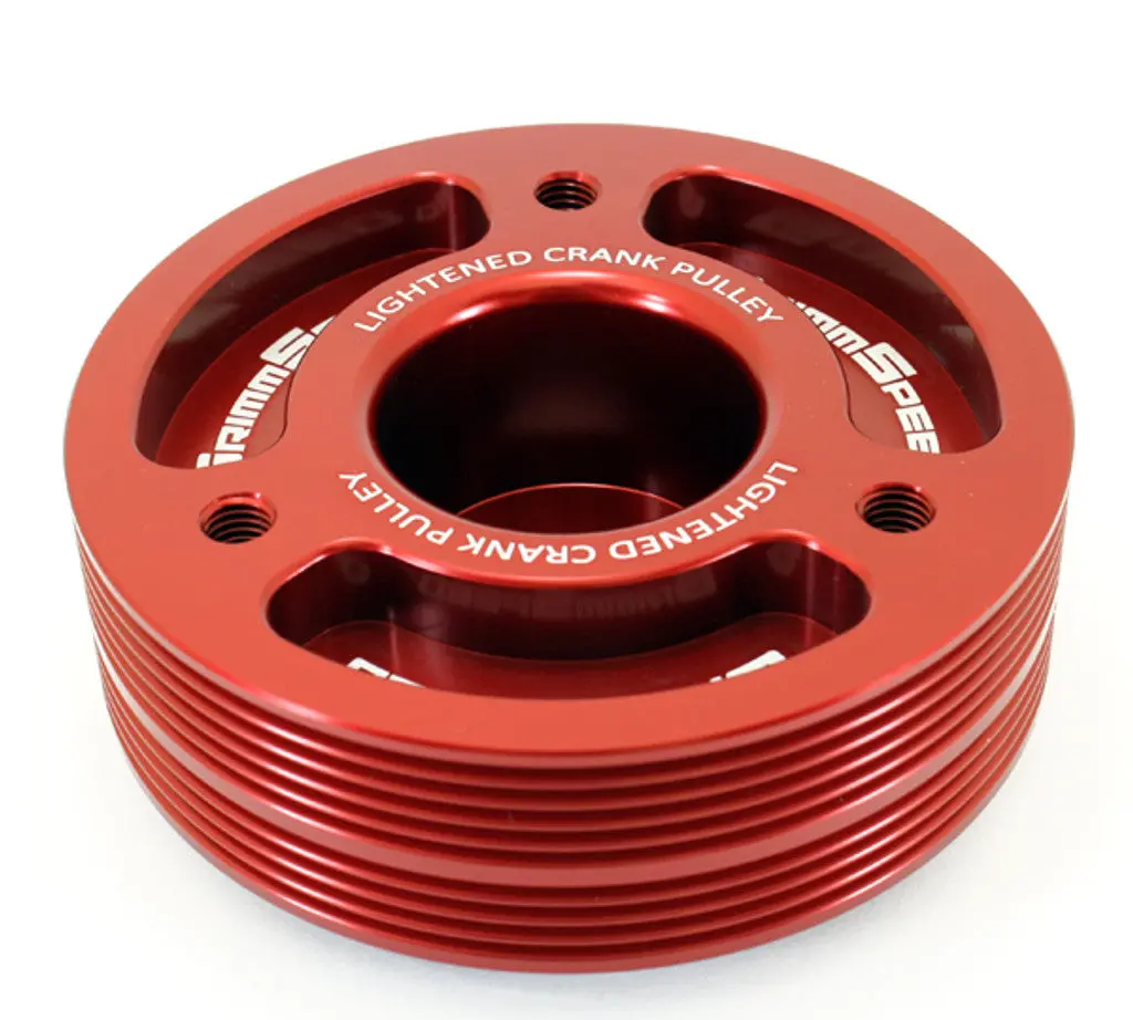Grimmspeed Lightweight Crank Pulley Red - Subaru All Ej Engines - 095015R 1